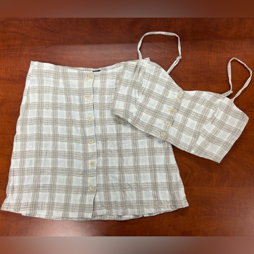 Reformation Plaid Tati Set
